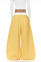 Graffiti Print Wide Leg Pants