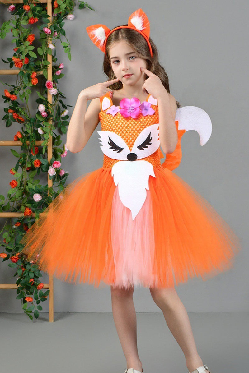 Fox Tutu Dress Kid Halloween Costume Secondary image