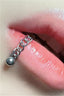 Punk Ball Cone Chain Lip Stud