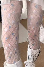 Star Fishnet Thin Layered Tights