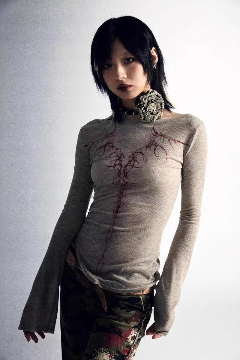 Y2K Graphic Slim T-Shirt Main image