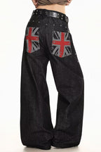 Flag Panel Button Front Pants