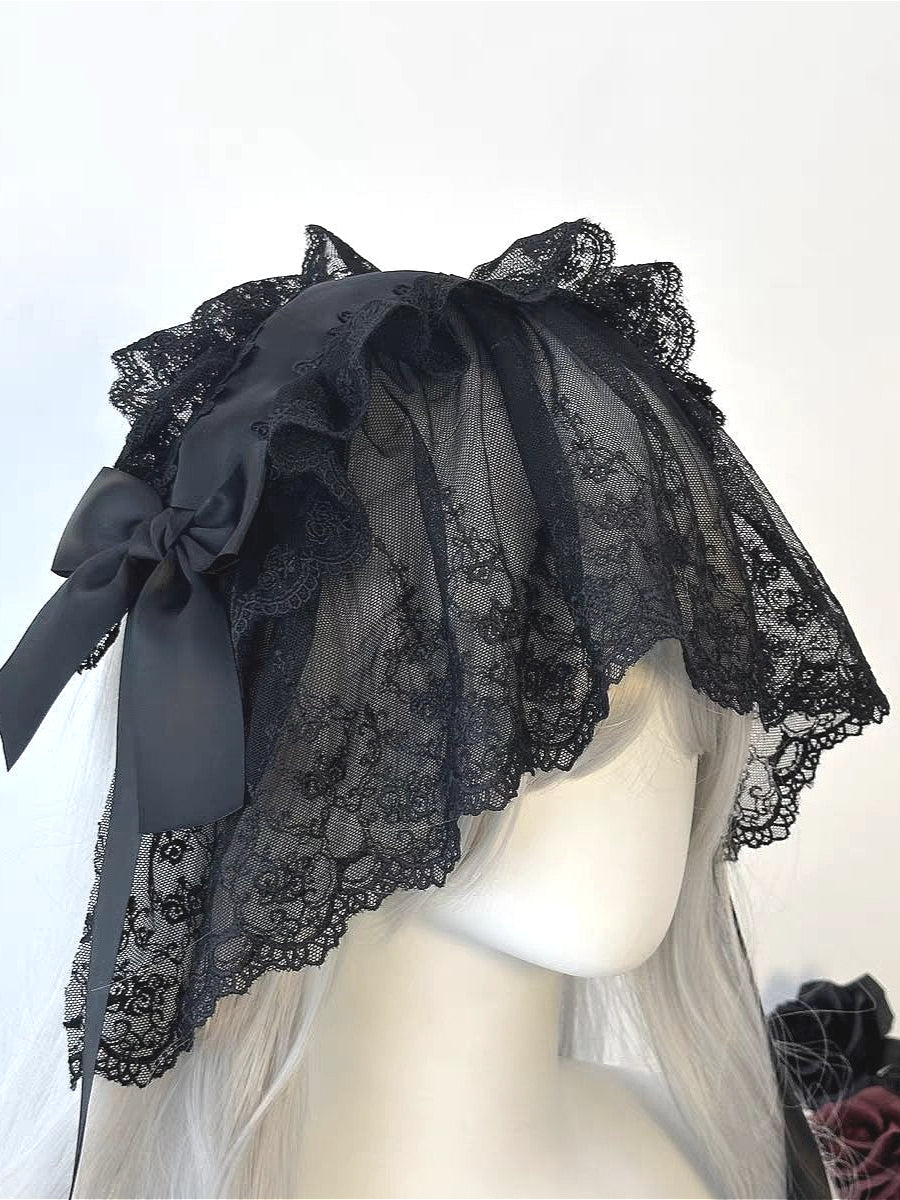 Gothic Reversible Lace Headband Hair Accs Main image