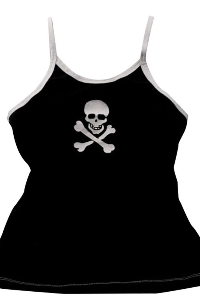 Skull Print Cami Top And Shorts Set
