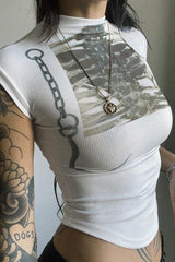 Gothic Graphic Slim Fit T-Shirt