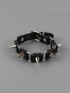 Dark Punk Rock Segmented Rivet Bracelet