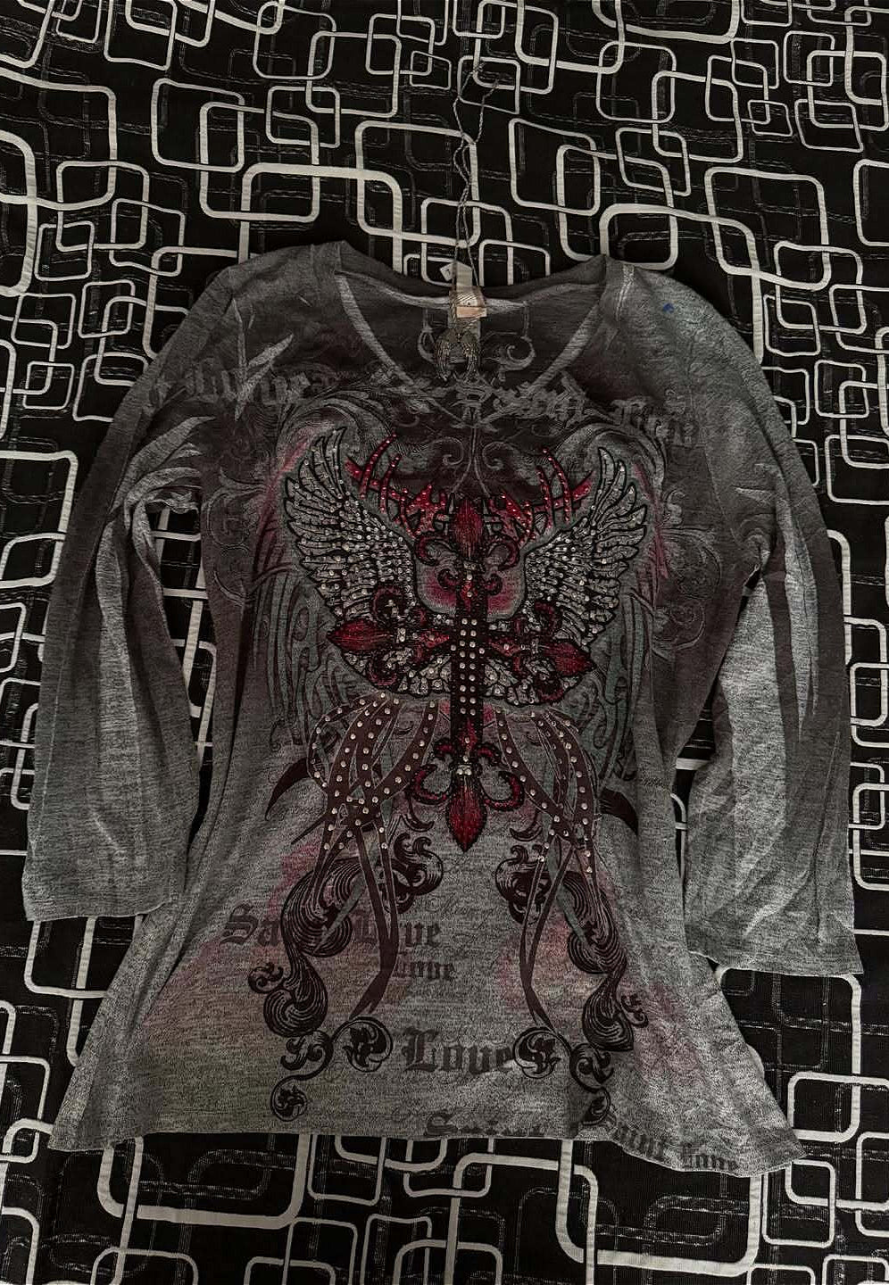 Dark Gothic Rhinestone T-Shirt Main image
