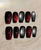 Bloody Glass Effect Press On Nails