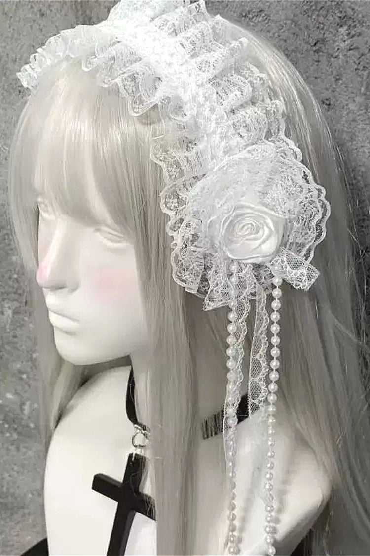 Lolita Gothic Lace Rose Hair Accs Secondary image