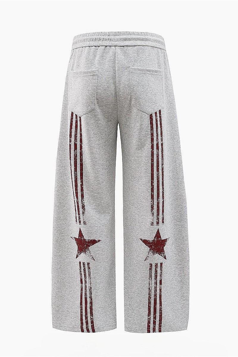 Subculture Letter Print Scimitar Pants