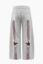 Subculture Letter Print Scimitar Pants