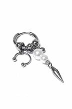 Punk Geometric Pearl Stud Earings