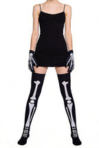 Skeleton Graphic Matching Glove Socks