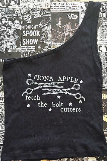 Gothic Print One Shoulder Cami Secondary image
