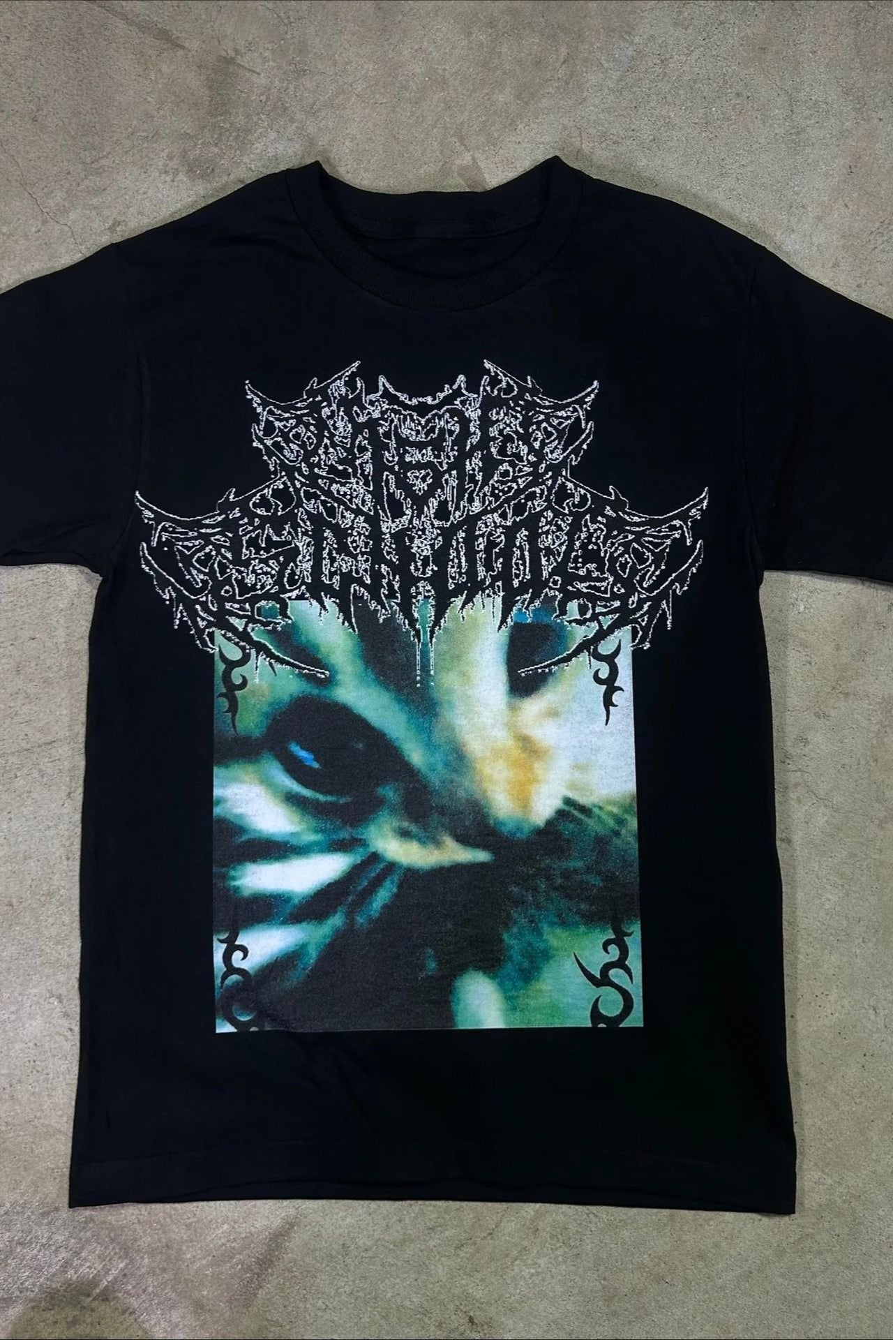 Y2K Streetwear Dark Graphic T-Shirt Secondary image