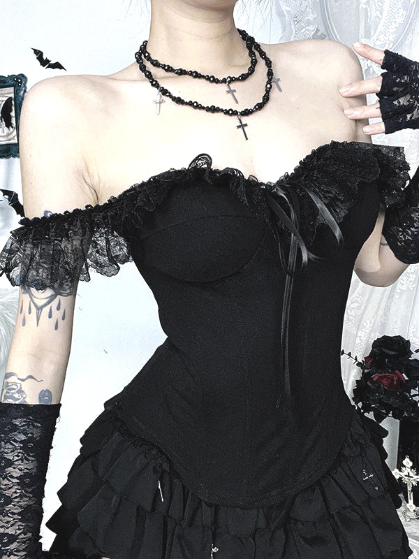 Dark Gothic Tube Corset