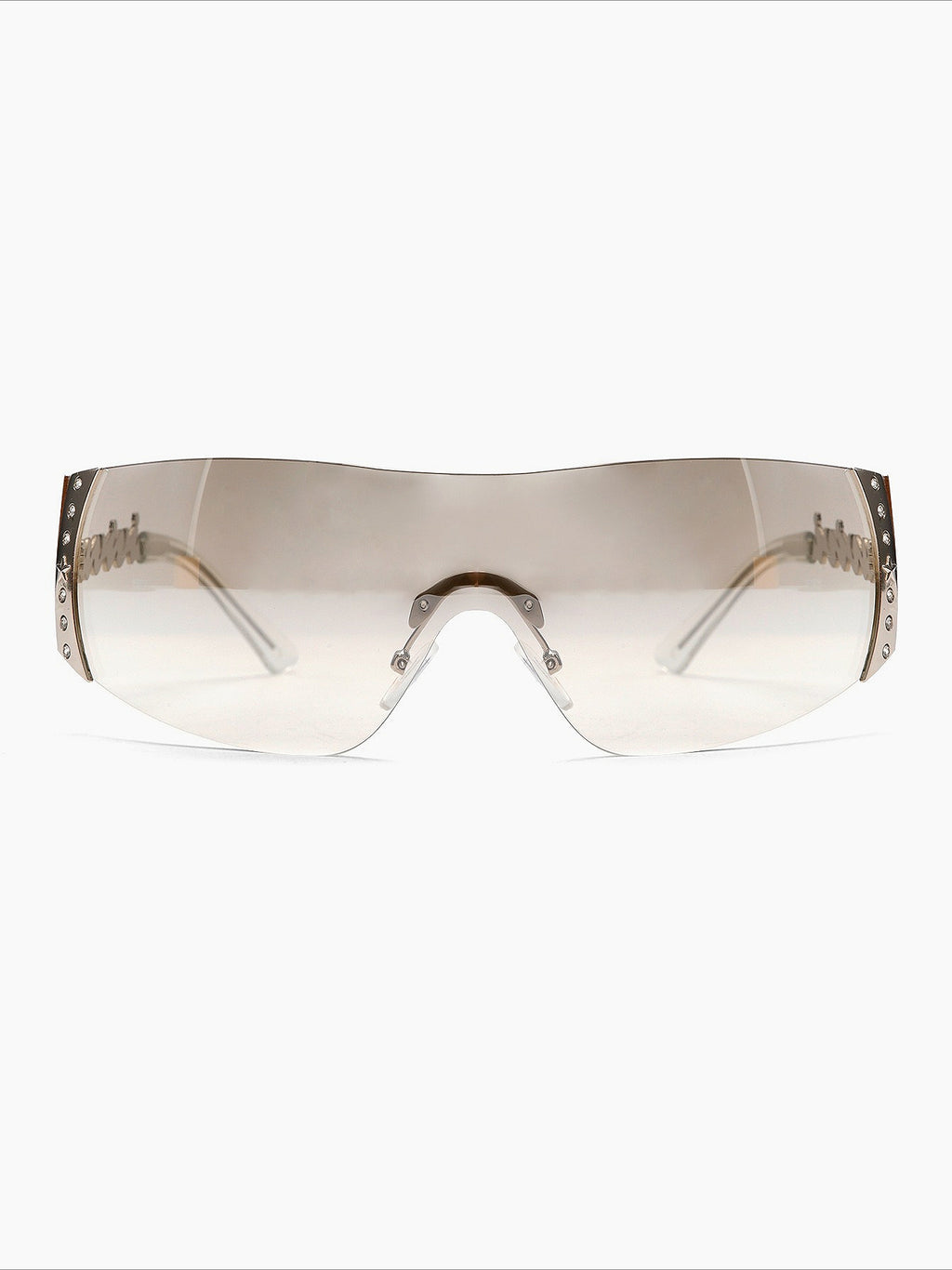 Metal Rhinestone Y2K Glasses