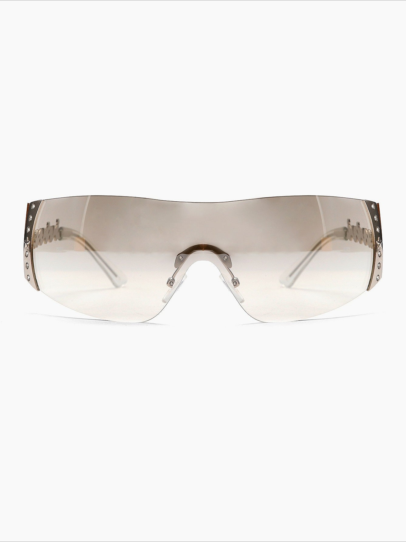 Metal Rhinestone Y2K Glasses