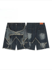 Vintage Star Loose Capri Shorts