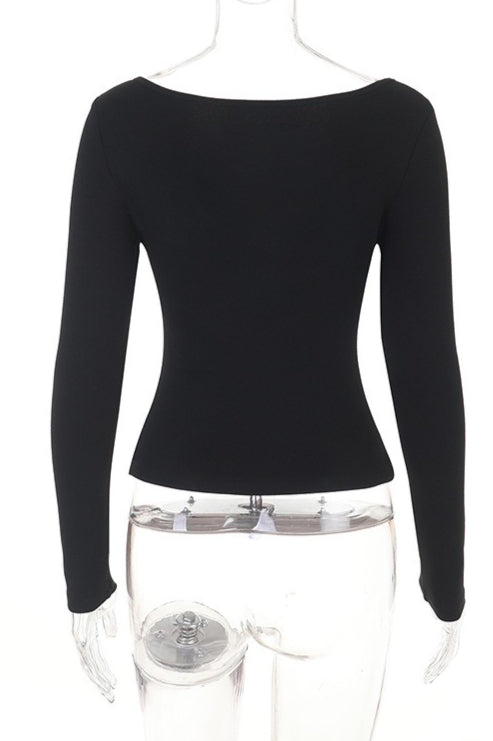 Studded Fitted Top