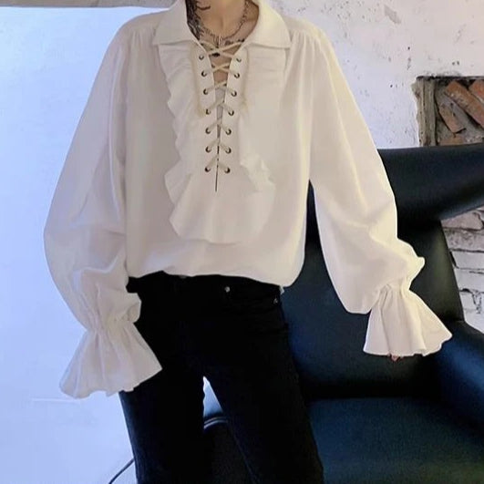 Victorian Frill Trim Blouse