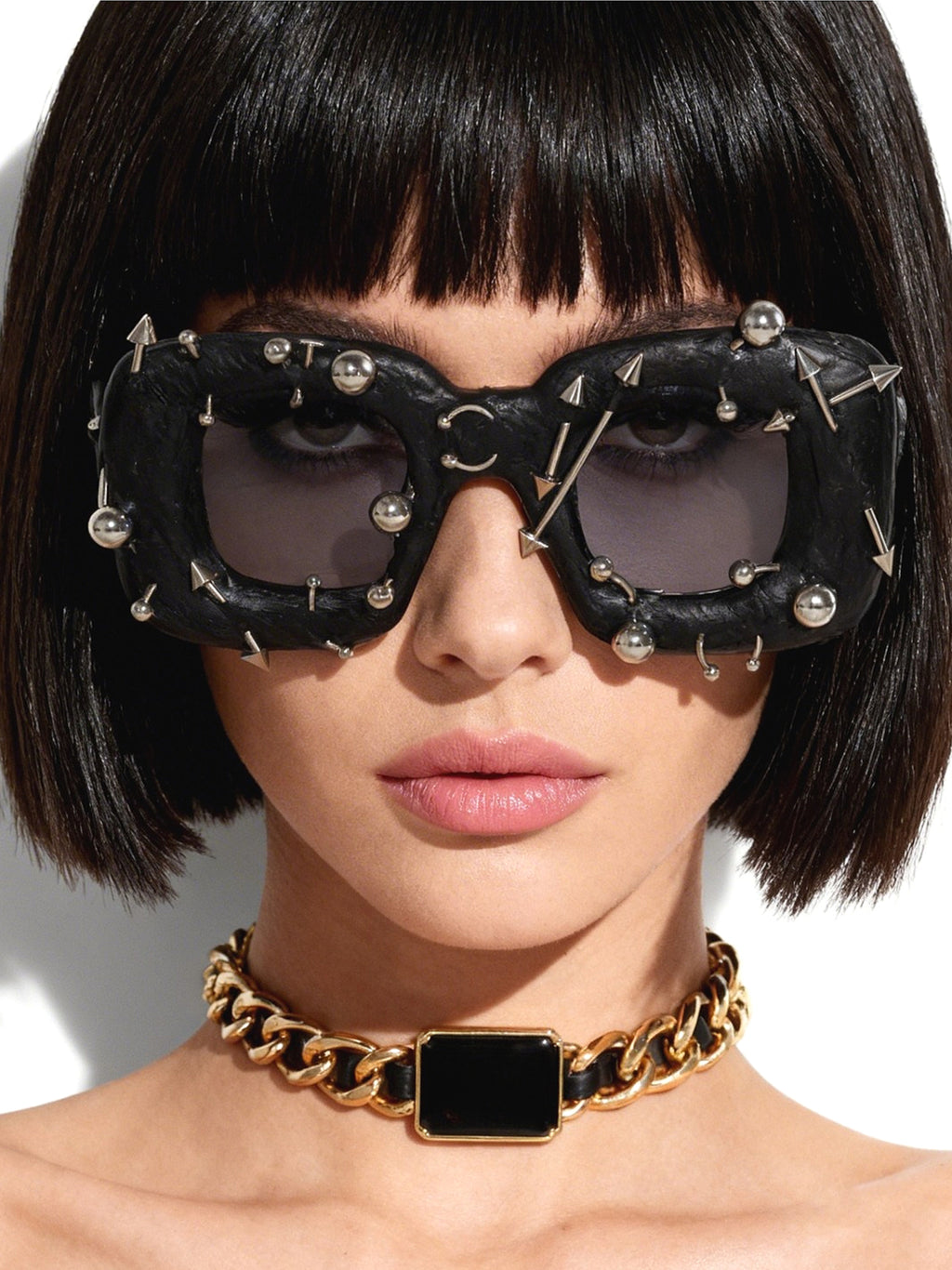 Studded Punk Street Design Glasses