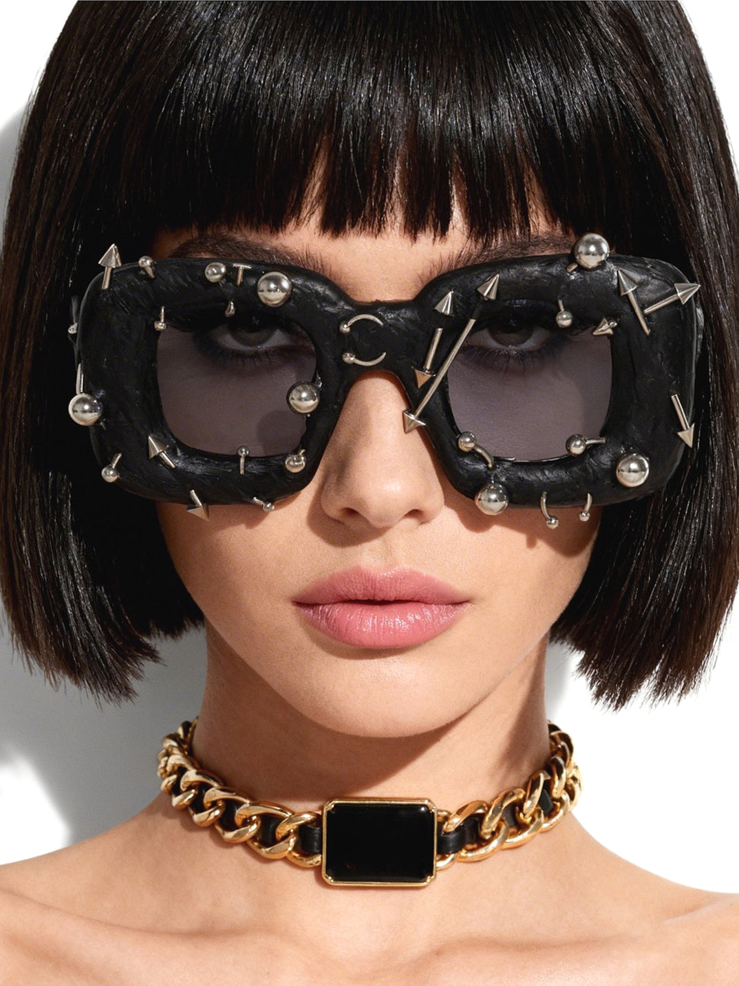 Studded Punk Street Design Glasses