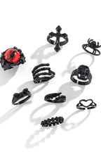 Gothic Hip Hop Stackable Multi Ring