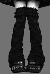 Y2K Kawaii Lace Flare Knee Length Gothic Lolita Warmers