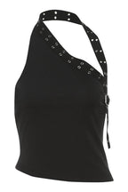 Eyelet Halter Strap Shorts Sets