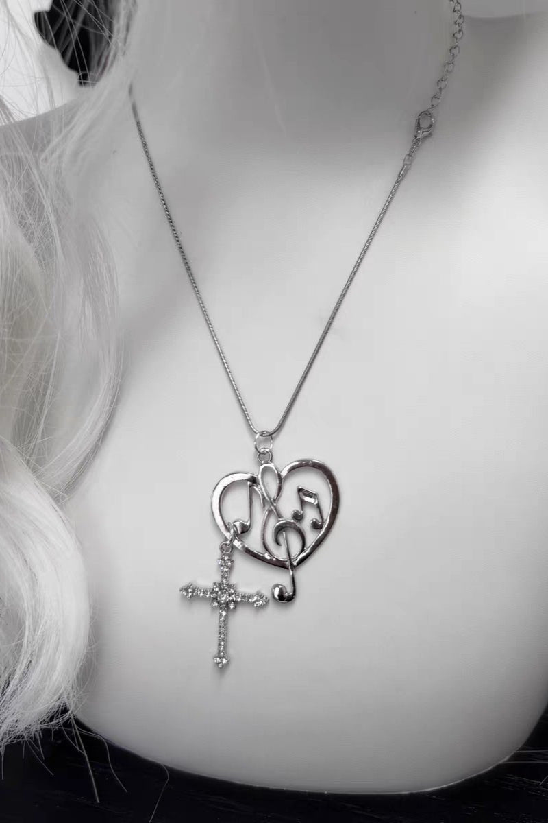 Chic Unique Note Clavicle Necklace Main image