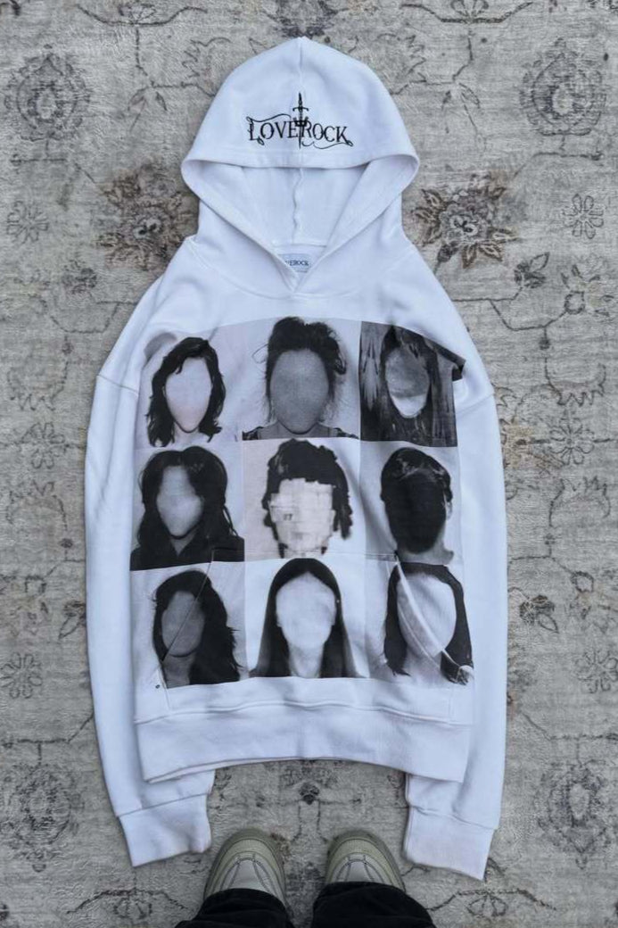Y2K Double Hooded Zip Casual Hoodie Main image
