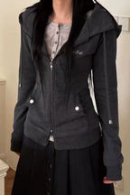 Contoured Zip Pocket Hoodies