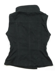 Retro Slim Stand Collar Tank Top