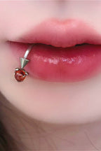 Ruby Spike Lip Ring