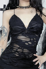 Punk Y2K Strapless Bodycon Mini Dress