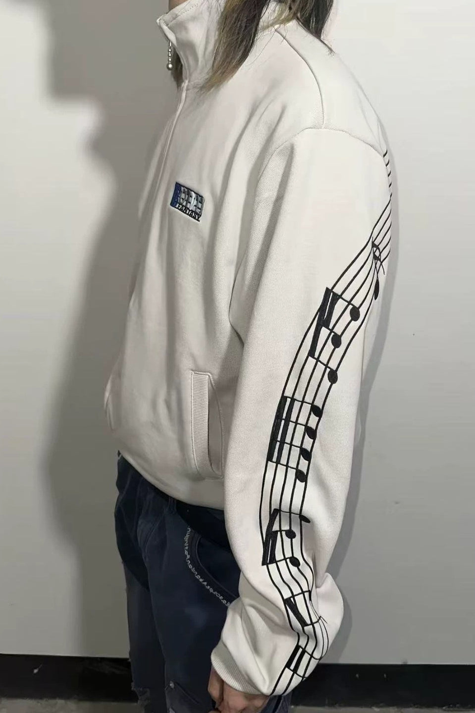 Music Note Embroidered Jackets