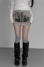Versatile High Waist Rivet Skirt