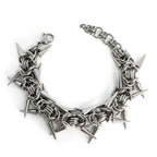 Dark Punk Rivet Spike Bracelet