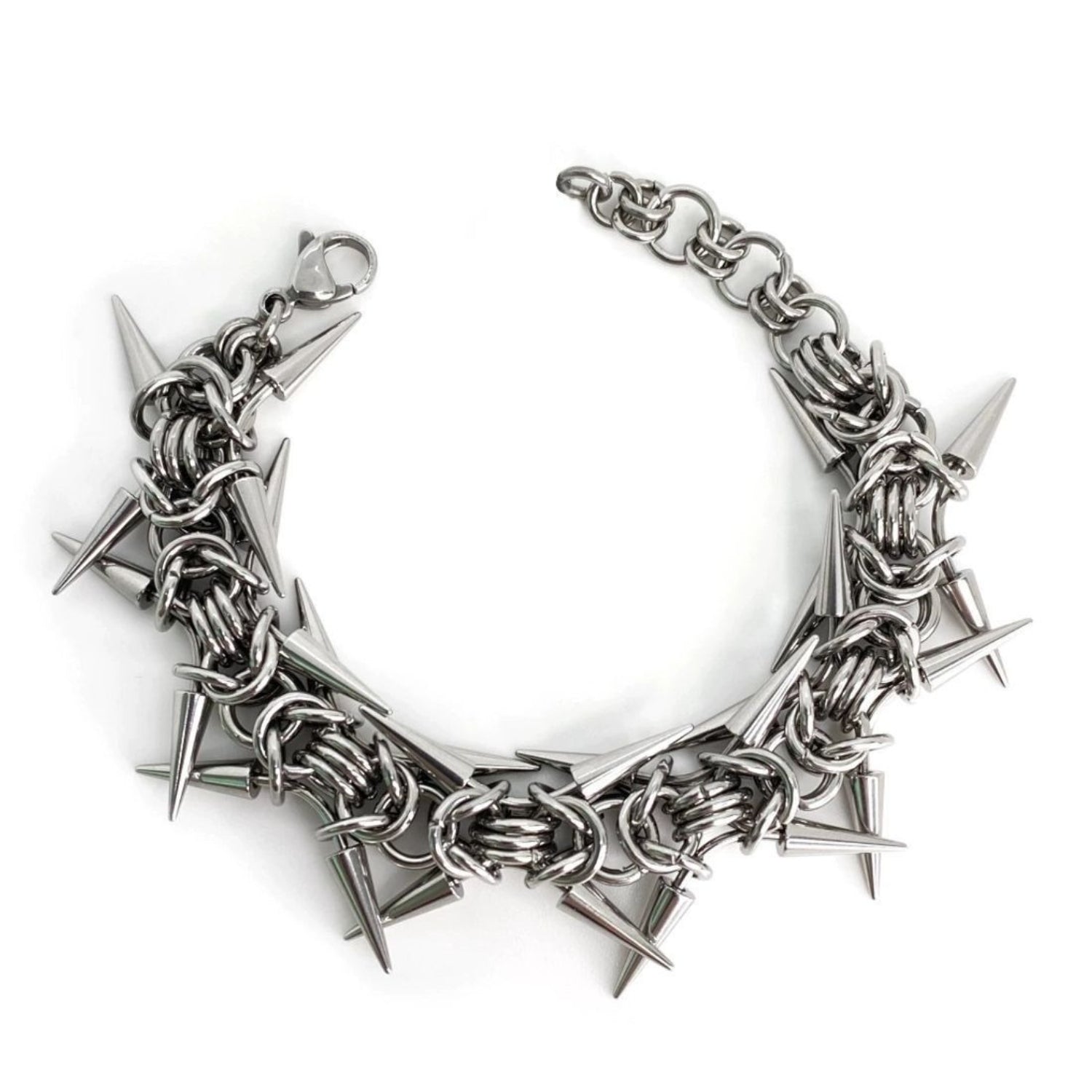 Dark Punk Rivet Spike Bracelet