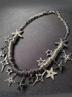 Y2K Starfish Iron Ring Tassel Necklace