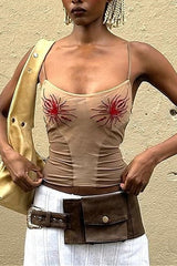 Alt Graphic Backless Tank Top
