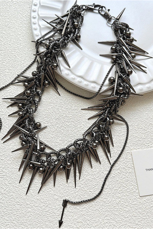 Heavy Duty Punk Spiked Waist Chain