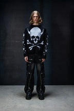 Skull Crossbones Intarsia Sweater