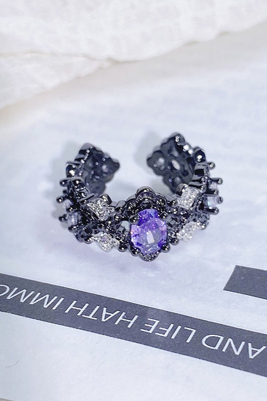 Retro Court Crown Stackable Ring