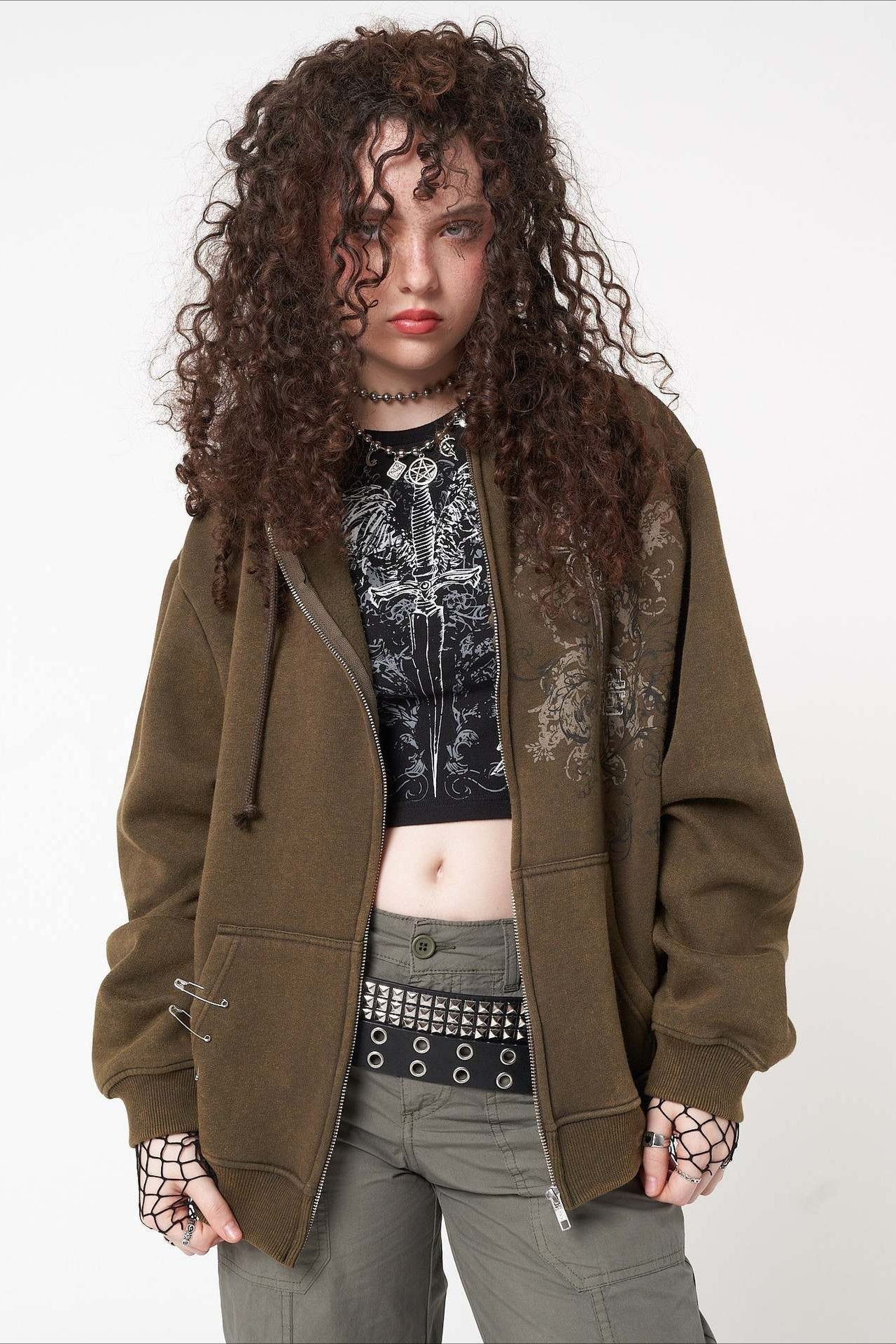 Graphic Fleece Pullover Hoodie Main image