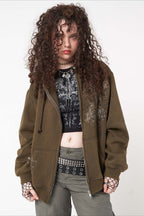 Graphic Fleece Pullover Hoodie