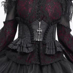 Dark Cross Lace Gothic Corset