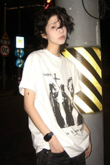 Retro Crew Neck Short  Boxy Crop T-shirt