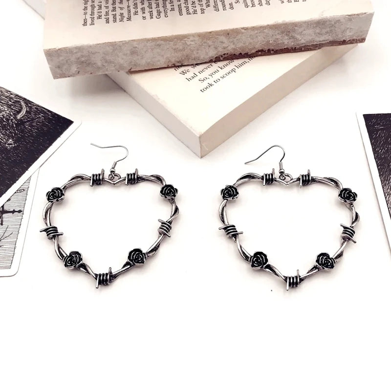 Gothic Vintage Sword Cross Dagger Earring
